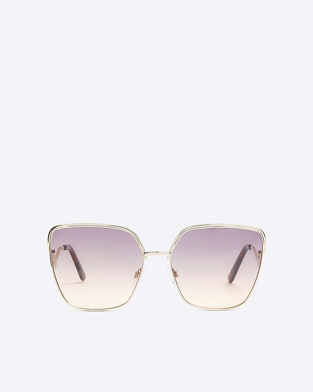 Gold oversized sunglasses | River Island (UK & IE)