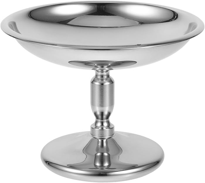 PRETYZOOM Stainless Steel Dessert Cup 3.93In Footed Ice Cream Bowl – Rust-Resistant & Dishwasher-Safe for Sundaes, Gelato, Parfaits – for Home, Café, Restaurant | Amazon (US)