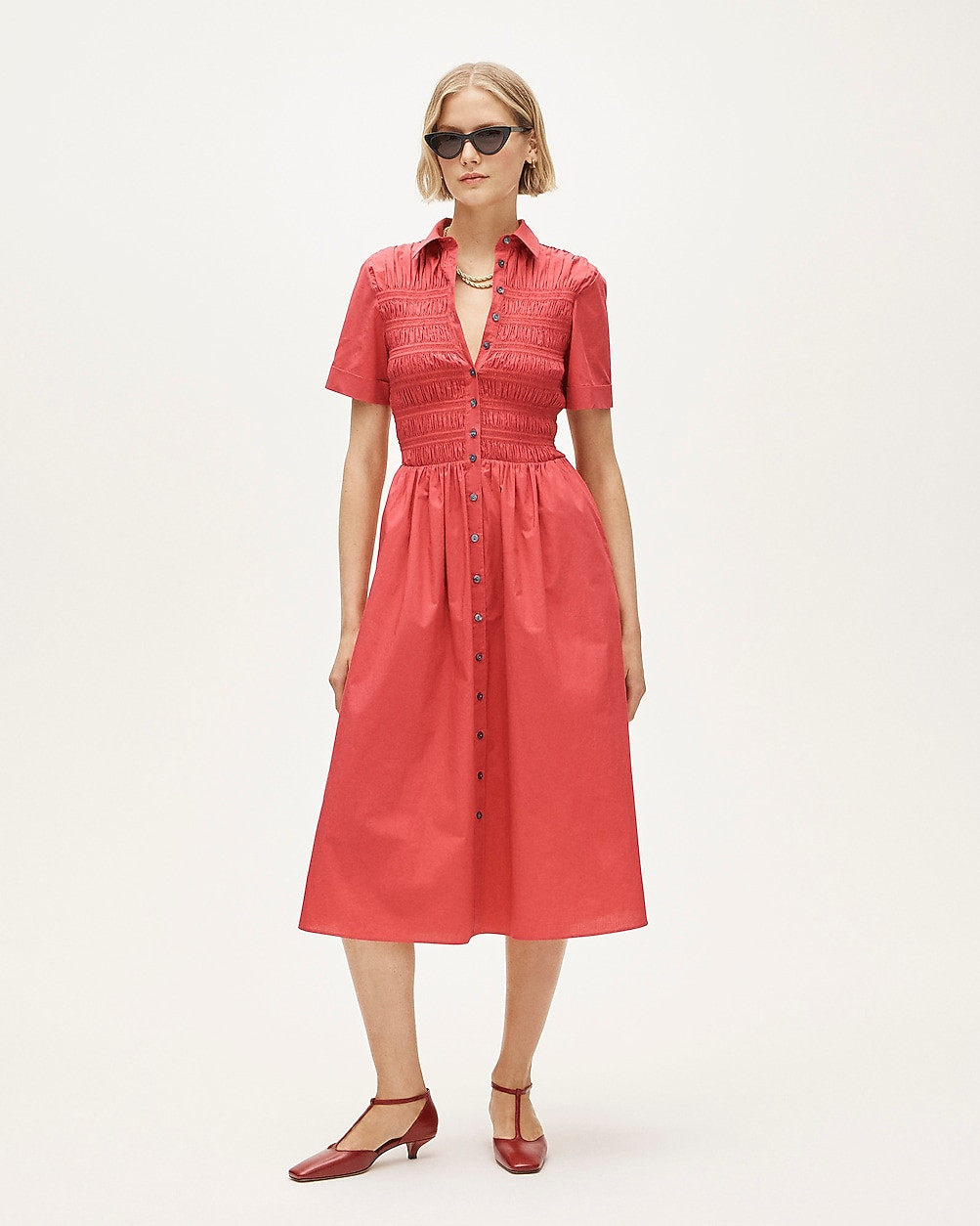 Elsie shirt-dress in cotton poplin | J. Crew US