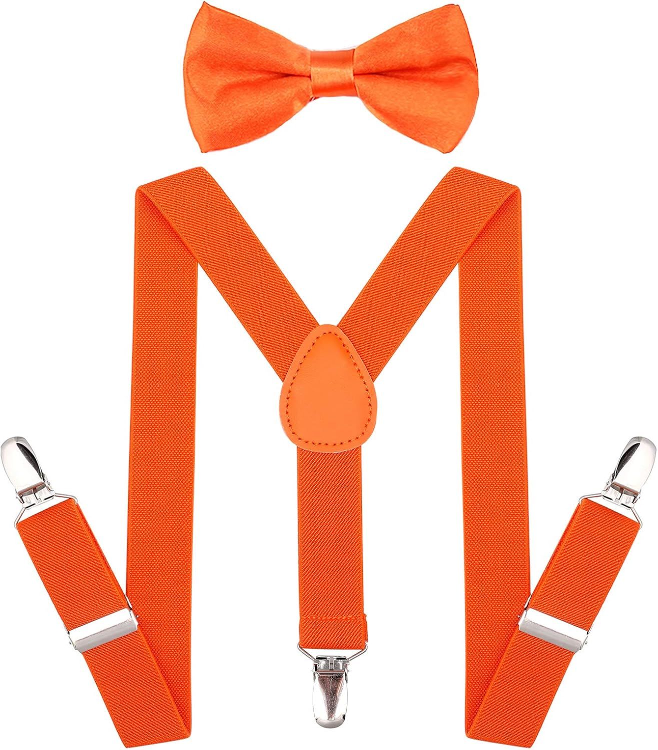 AWAYTR Child Kids Suspenders Bowtie Set - Adjustable Suspender Set for Boys and Girls | Amazon (US)