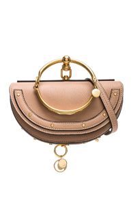 Chloe Small Nile Leather Minaudiere in Neutral | FWRD 