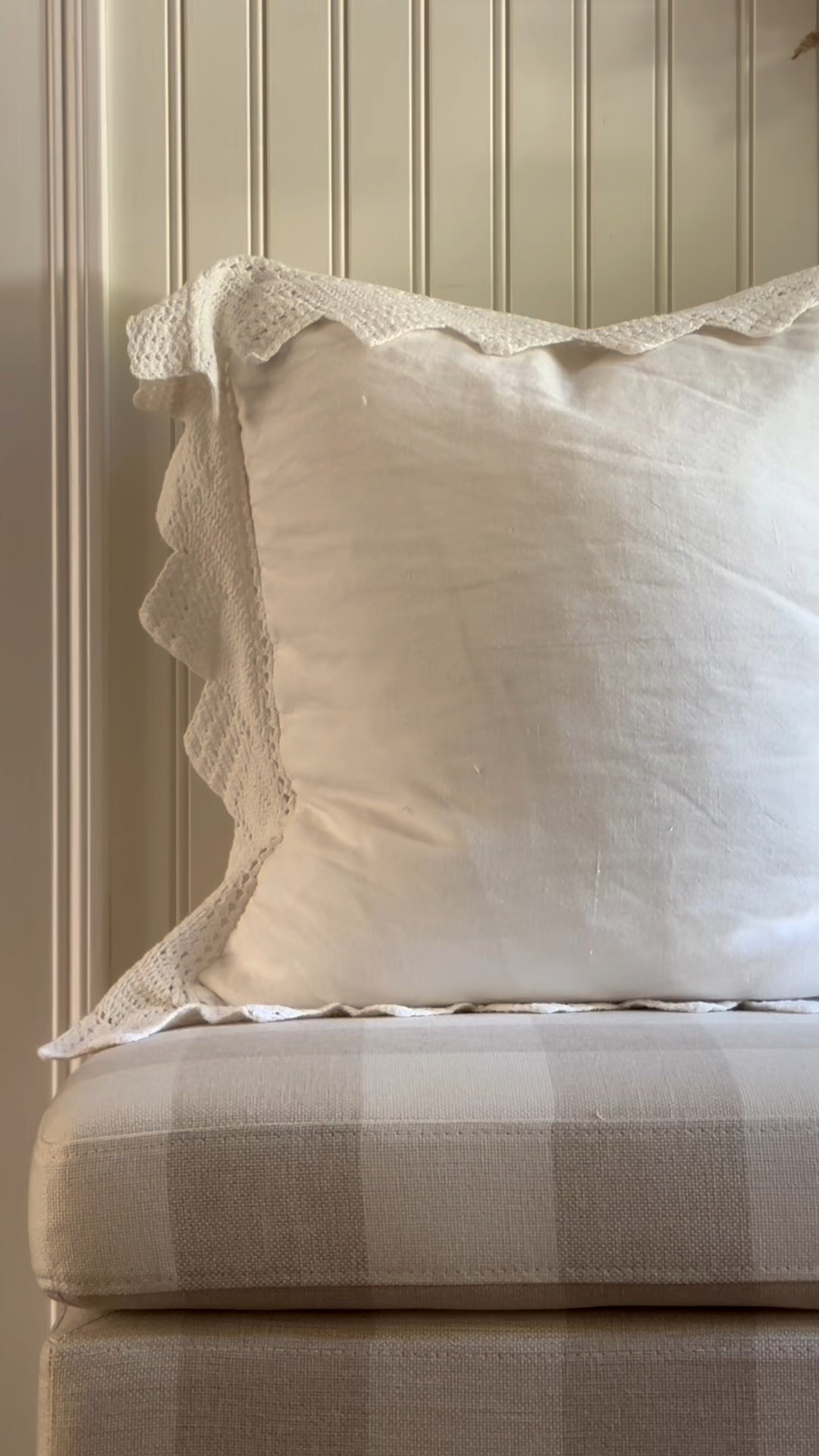 Cozy and charming quilted Christmas pillow.

#LTKHome #LTKFindsUnder50