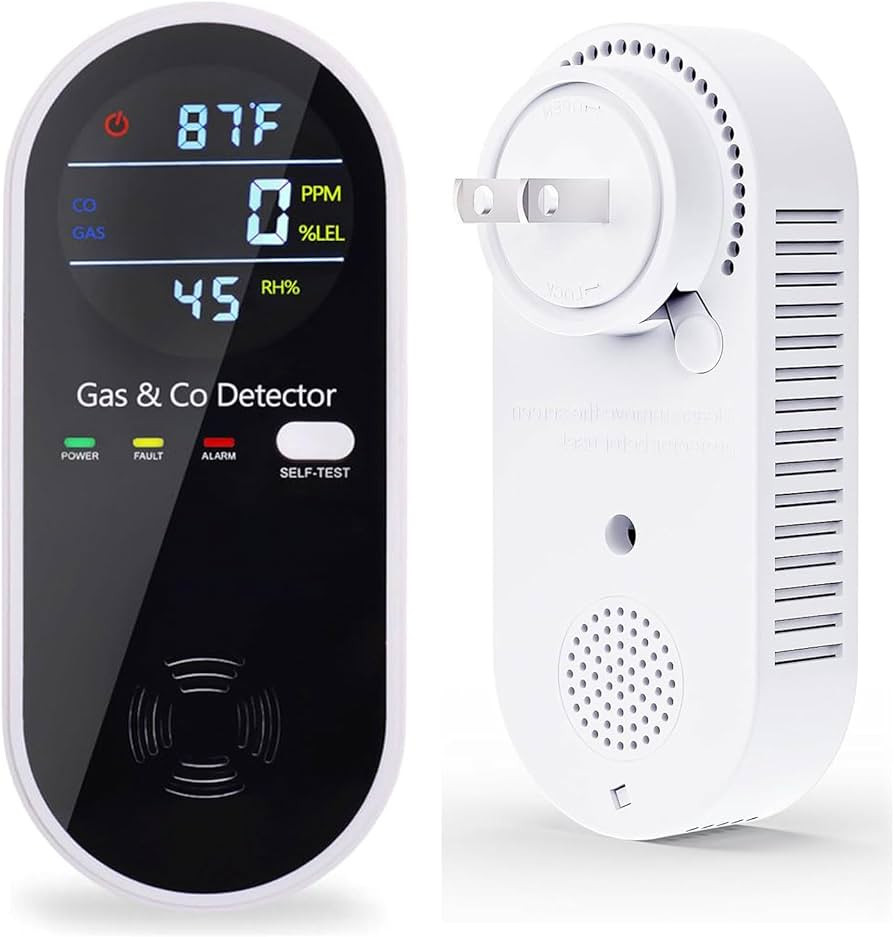 Plug in Carbon Monoxide and Natural Gas Detector, Combination Gas & Carbon Monoxide Detectors for... | Amazon (US)