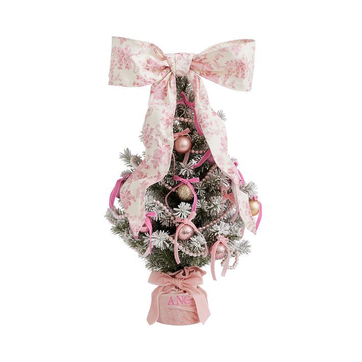 LoveShackFancy Decorated Mini Tree - Pink | Pottery Barn Teen