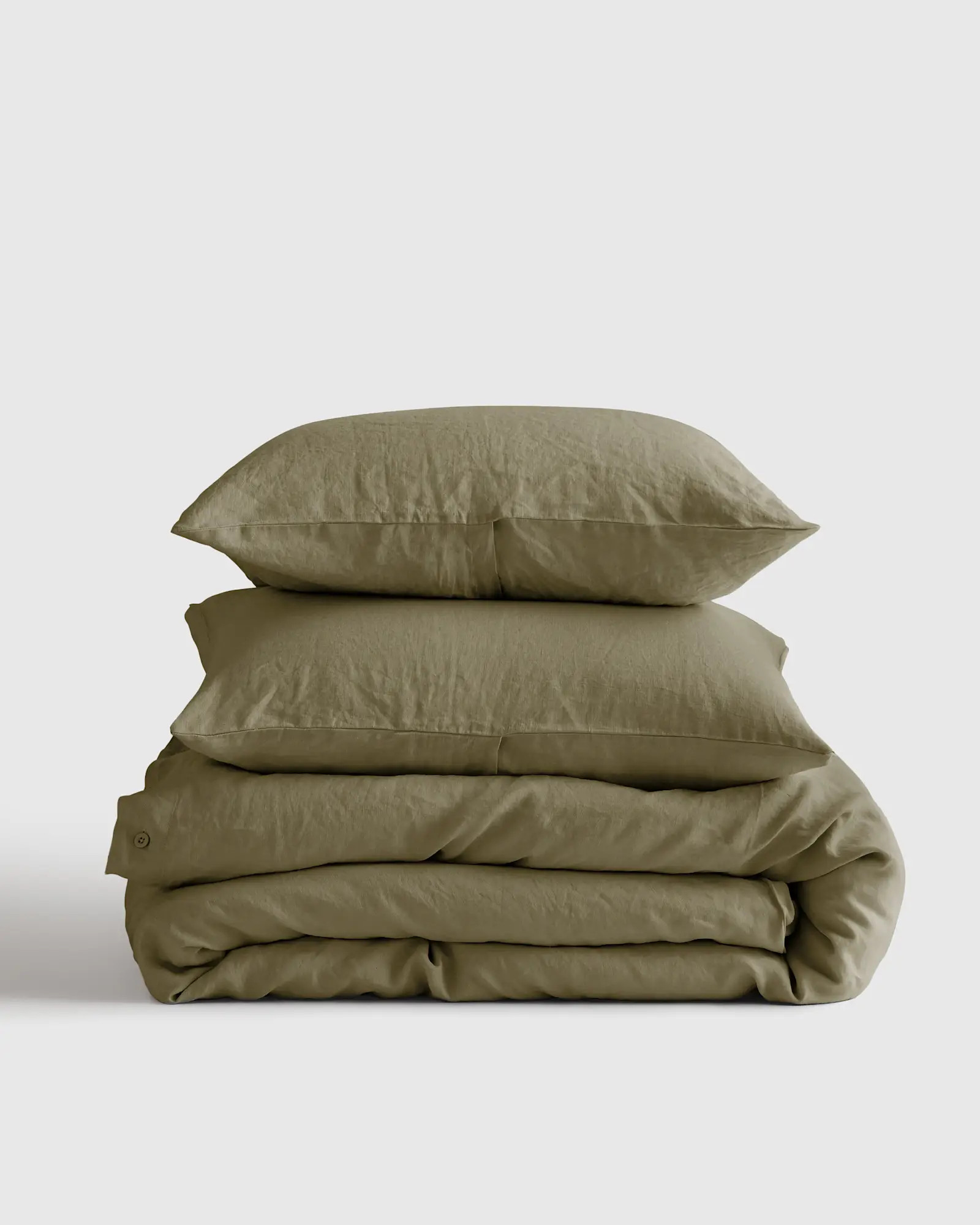 Linen Duvet Cover Set | Quince in Aloe | Quince