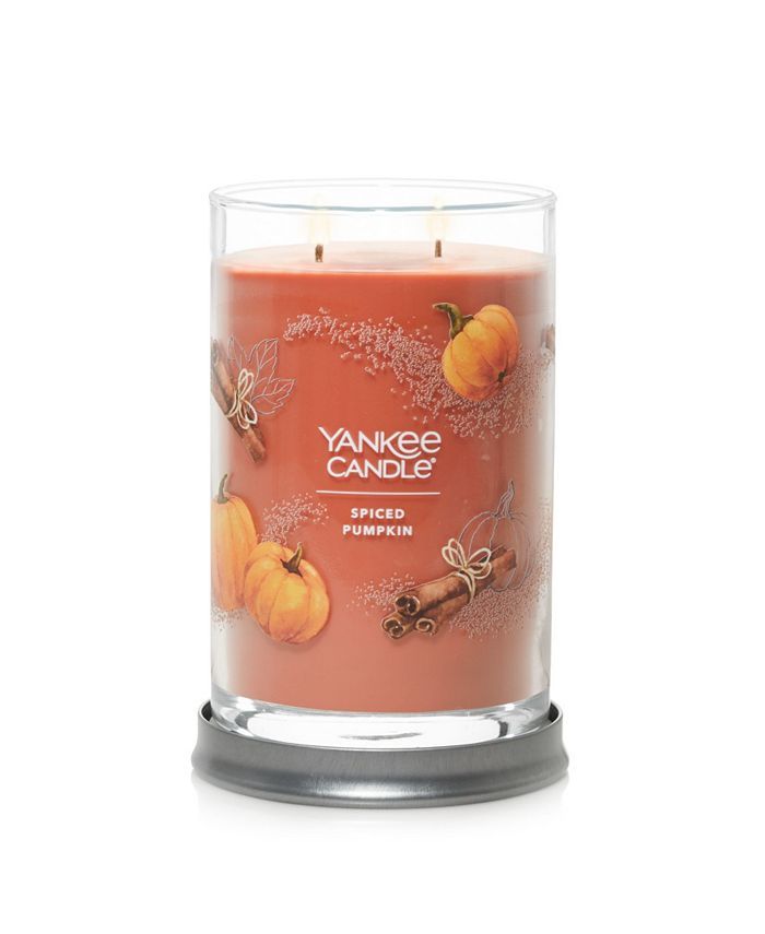 Yankee Candle Signature Large Tumbler Spiced Pumpkin Candle, 20 Oz & Reviews - Home - Macy's | Macys (US)