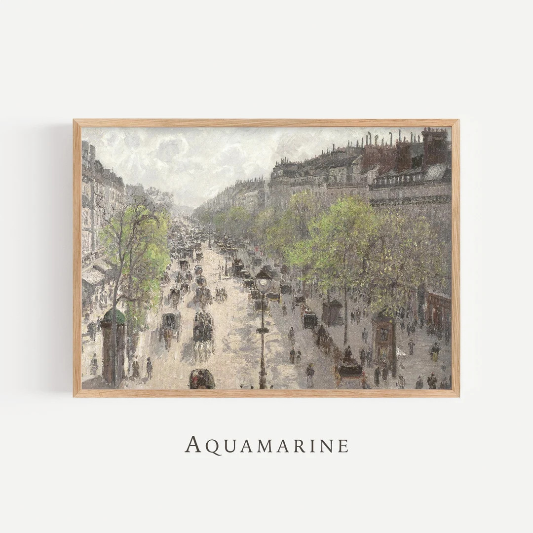 Paris Print, Vintage Paris Painting, Paris Wall Art, Paris Poster, Vintage French Wall Art, Paris... | Etsy (US)