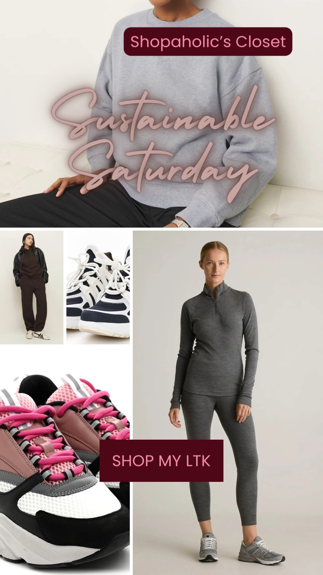 Happy Saturday!

Let’s get physical this Sustainable Saturday. Or at least score some cute activewear to lounge around in.

#shopdeescloset #shopaholicscloset 

#LTKActive #LTKFindsUnder100