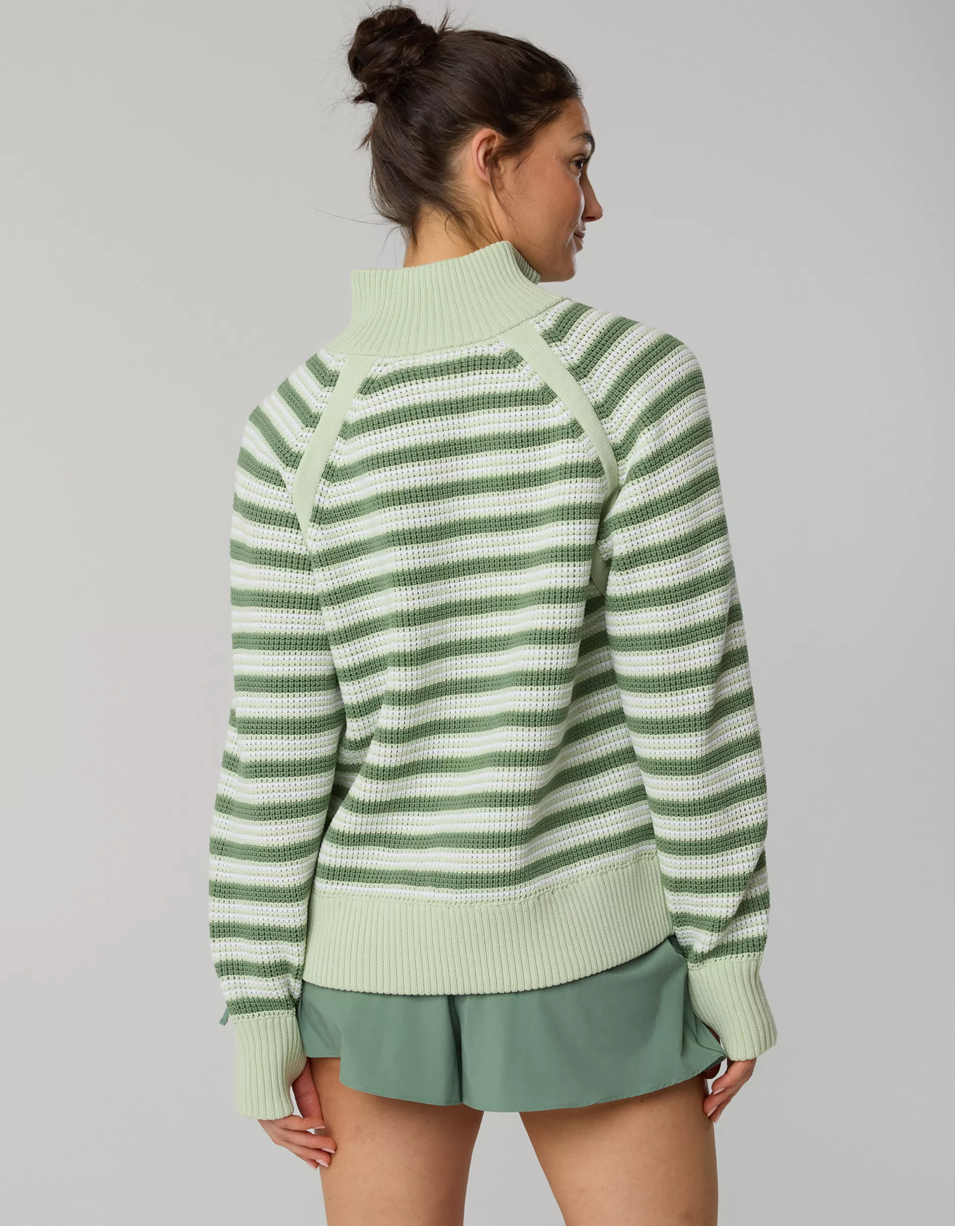 OFFLINE By Aerie Cool Down Quarter Zip Waffle Sweater | Aerie