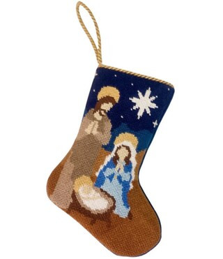 Bauble Stockings Nativity Holy Family Needlepoint Stocking | Dillard's | Dillard's