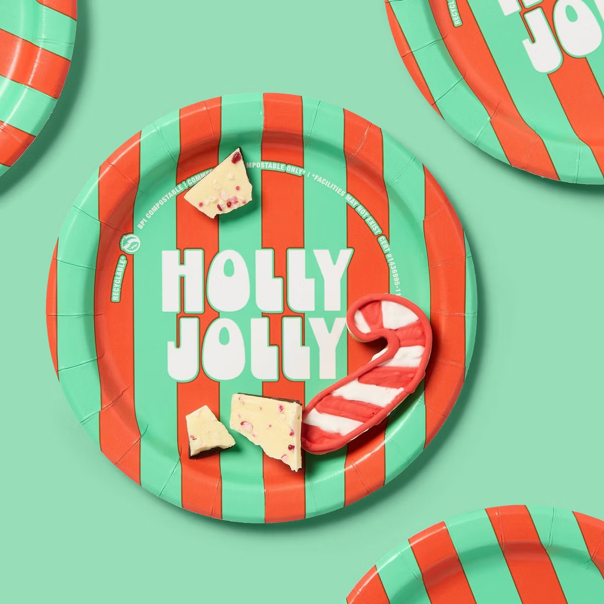 Holiday Disposable Plates - Holly Jolly - 7" - 40ct - up&up™ | Target