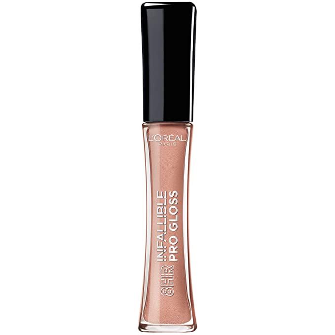 L’Oreal Paris Makeup Infallible 8 Hour Hydrating Lip Gloss, Nude Petal, 0.5 Ounce | Amazon (US)