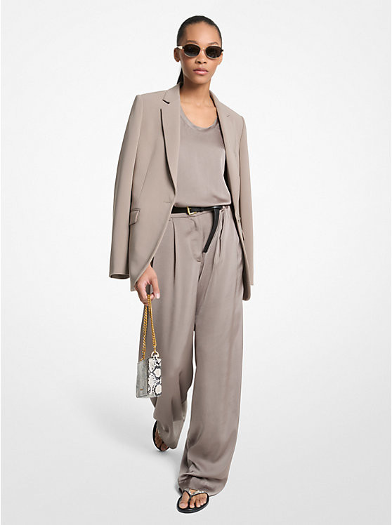 Drapey Satin Wide Leg Pants | Michael Kors US