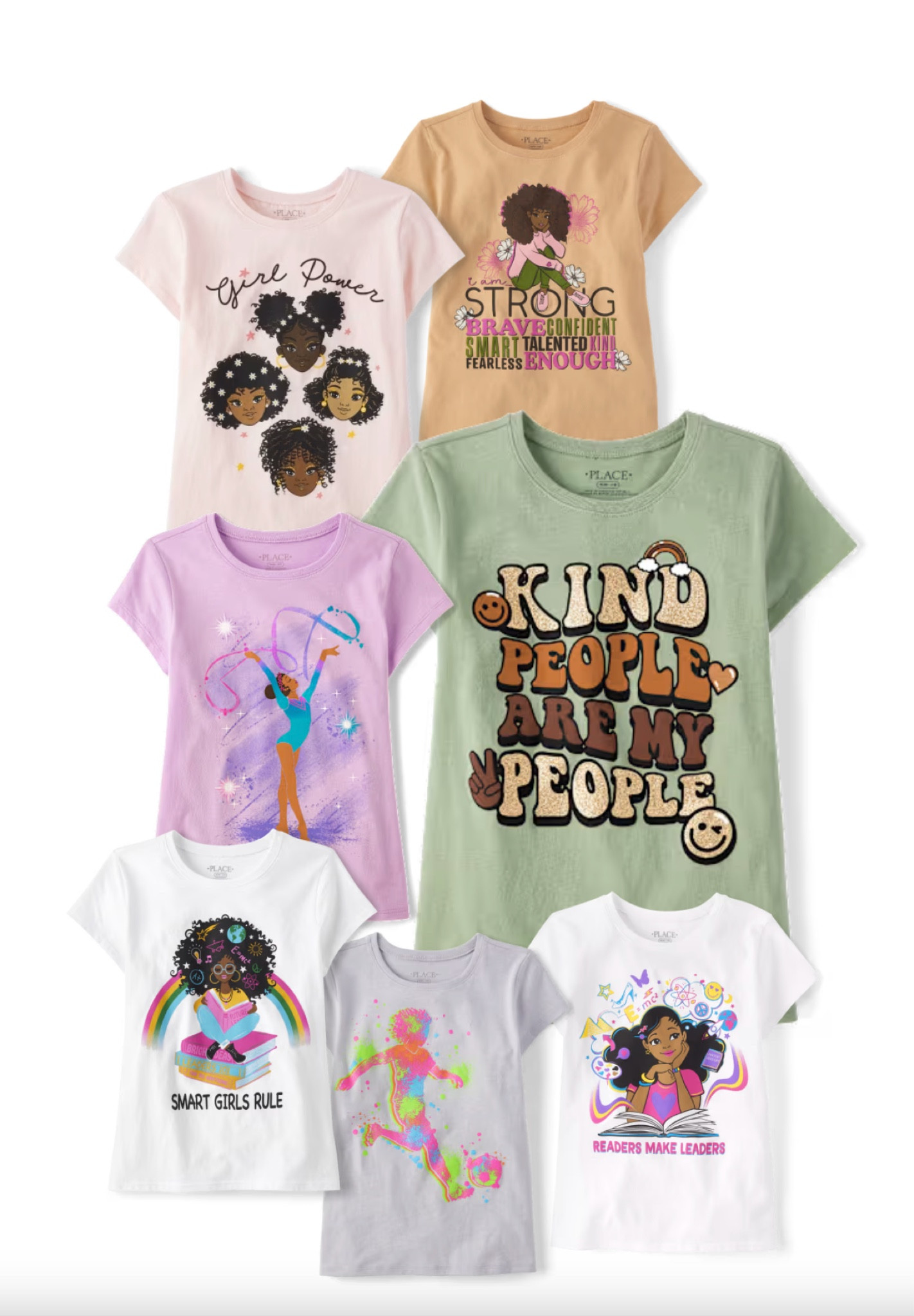 Inclusive tees for my daughters - love that they can see themselves in the clothes they wear whether it’s academics or sports or just being kind! Plus everything is 50-65% off! black girl magic, brown girls, diversity, kind kids 

#LTKBacktoSchool #LTKKids #LTKFamily