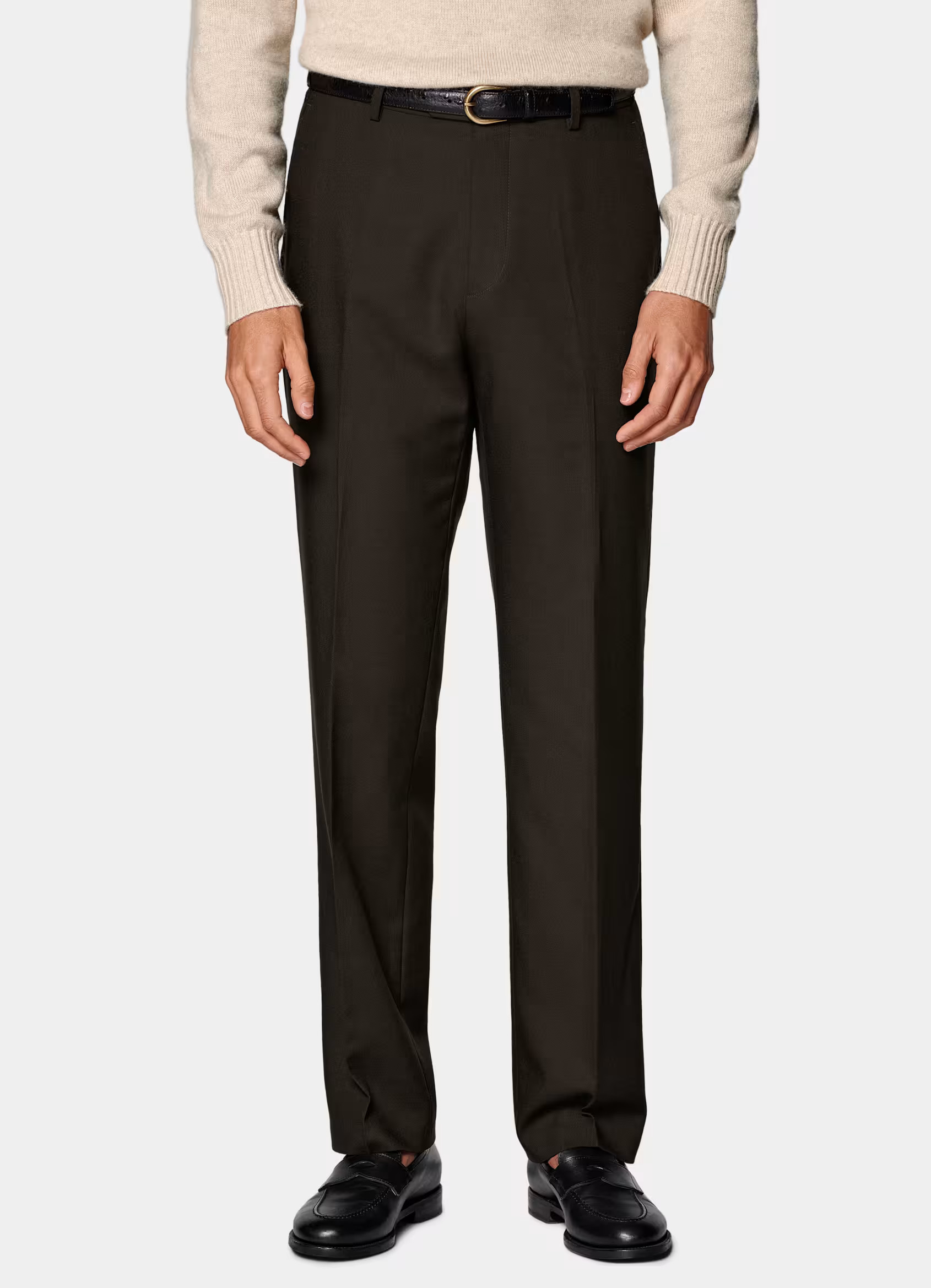 Dark Brown Straight Leg Pants | Suitsupply (US)