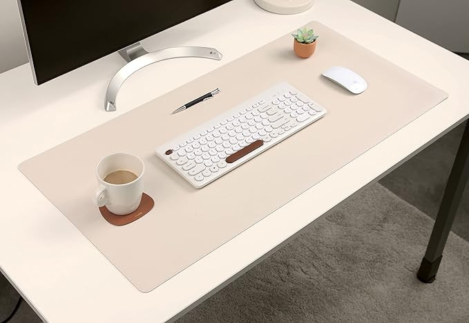 NODITO Dual-Sided Leather Desk Pad,Blotter for Laptop Computer,Mouse Pad,Writing,Drawing,Arts and... | Amazon (US)