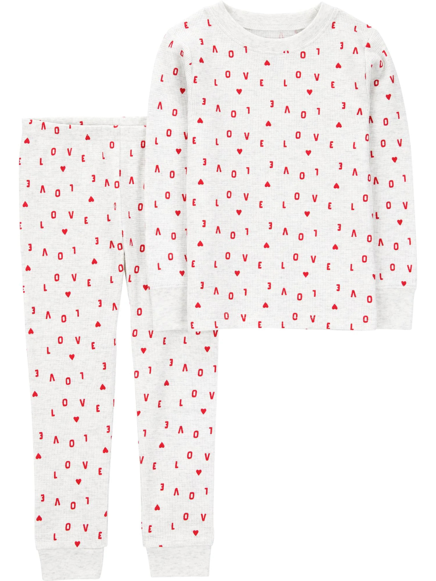 Carter's Child of Mine Toddler Valentine's Day Pajamas Set, 2-Piece, Sizes 12M-5T | Walmart (US)