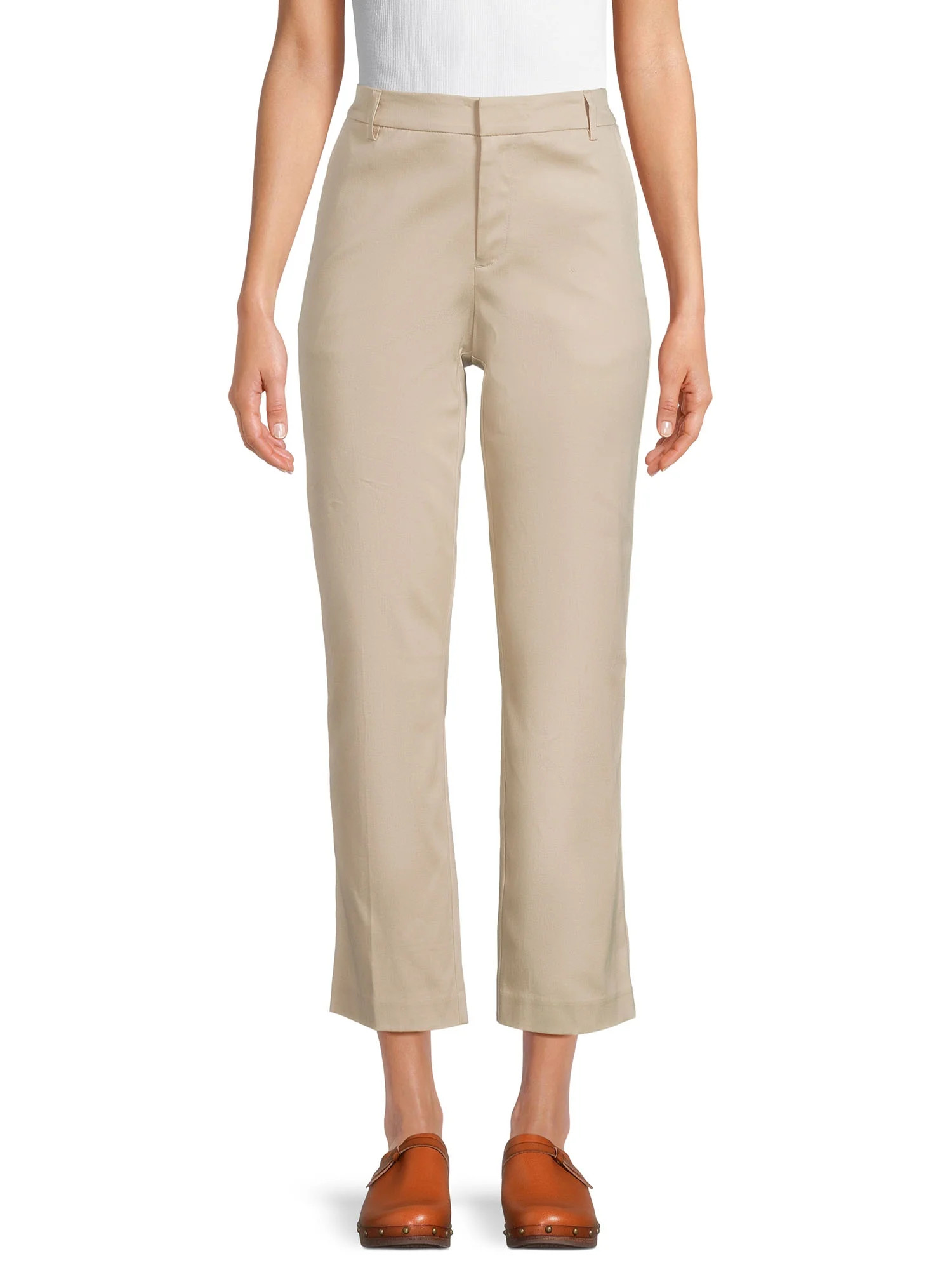 Time and Tru Women's Straight Pants, 28" Inseam, Sizes 2-20 | Walmart (US)
