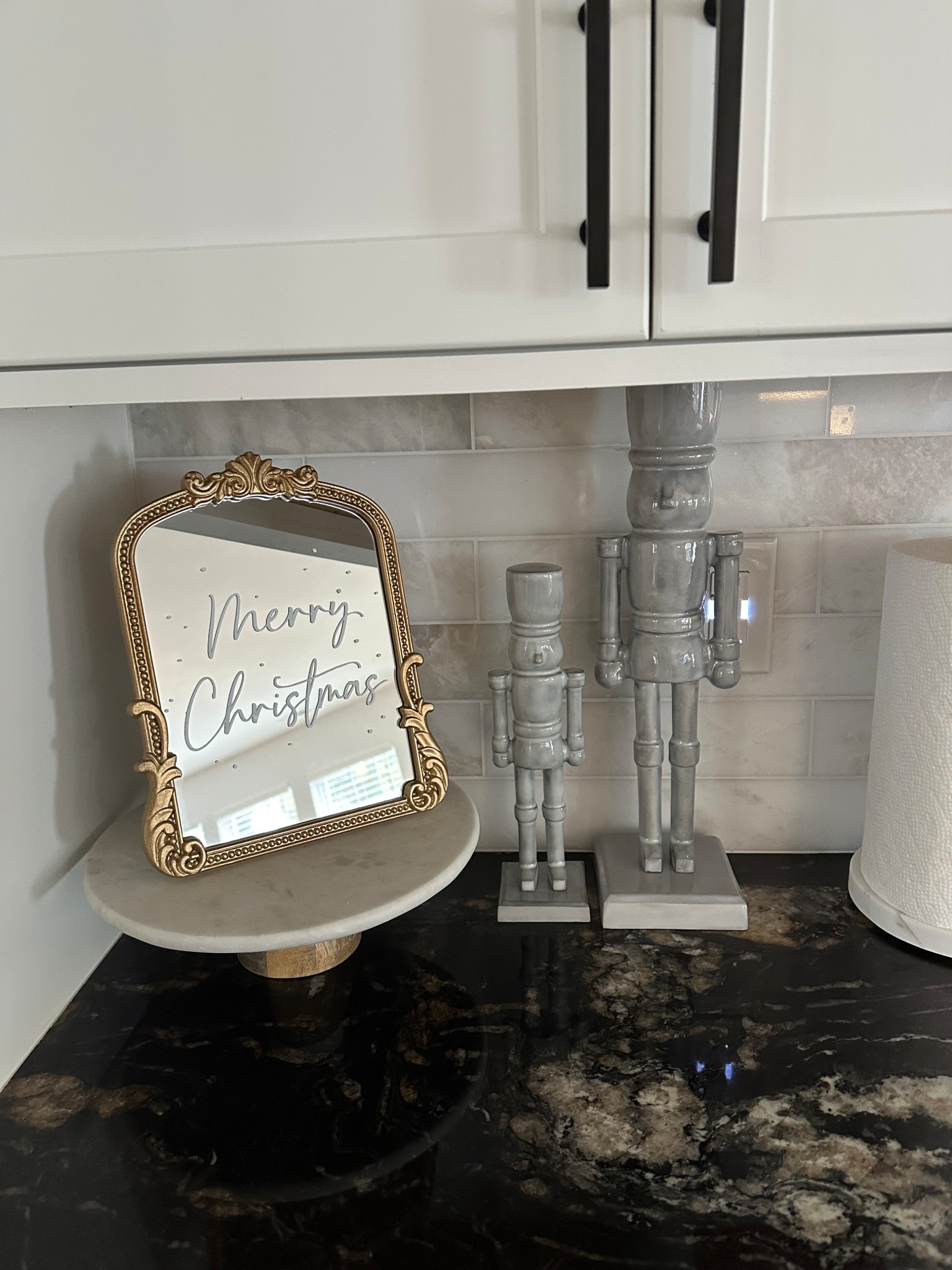 12 & 18 inch glossy metal nutcrackers from Crate & Barrel😍 my bf and I spotted  these at the exact same time and knew we had to get them! They are pricy but we are only buying things as investment pieces from now on for our house. They’re on sale!

Merry Christmas antique mirror is from hobby lobby but linked similar options 

Arched mirror, antique mirror, tabletop mirror, Anthropologie inspired, vintage mirror, Christmas decor, nutcracker 

#LTKGiftGuide #LTKHoliday #LTKSeasonal