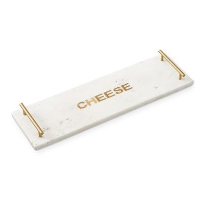 Marble &amp; Brass &quot;Cheese&quot; Rectangular Board | Williams-Sonoma