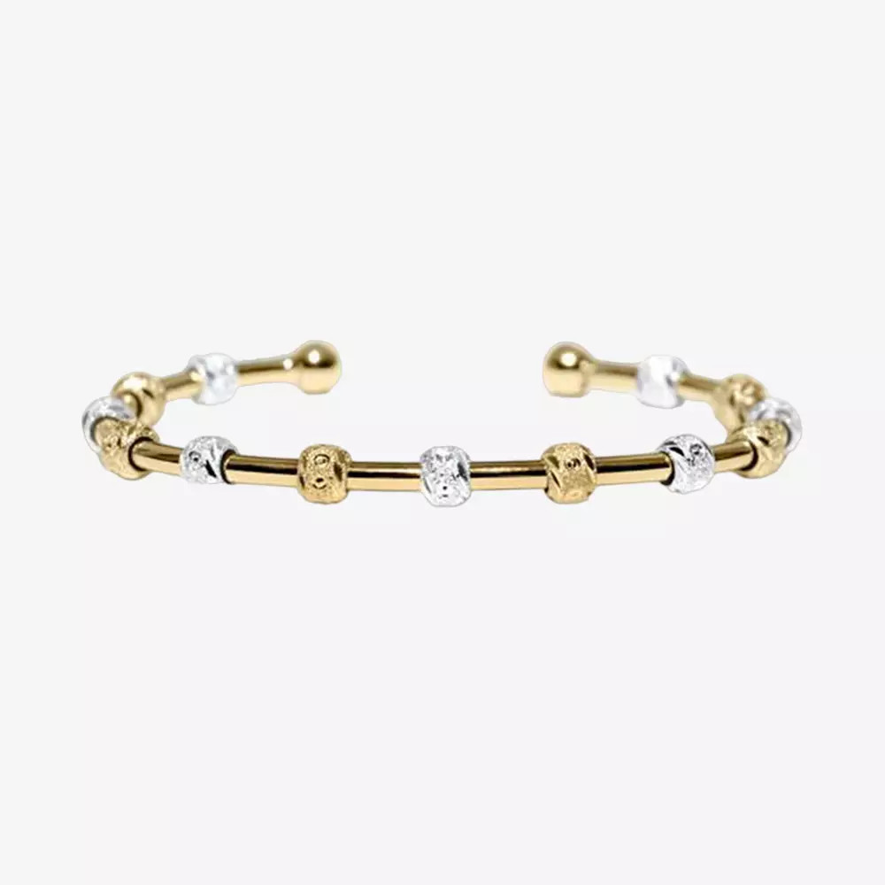 Golf Goddess Two-Tone Gold and Silver Stroke Counter Bracelet | PGA TOUR Superstore