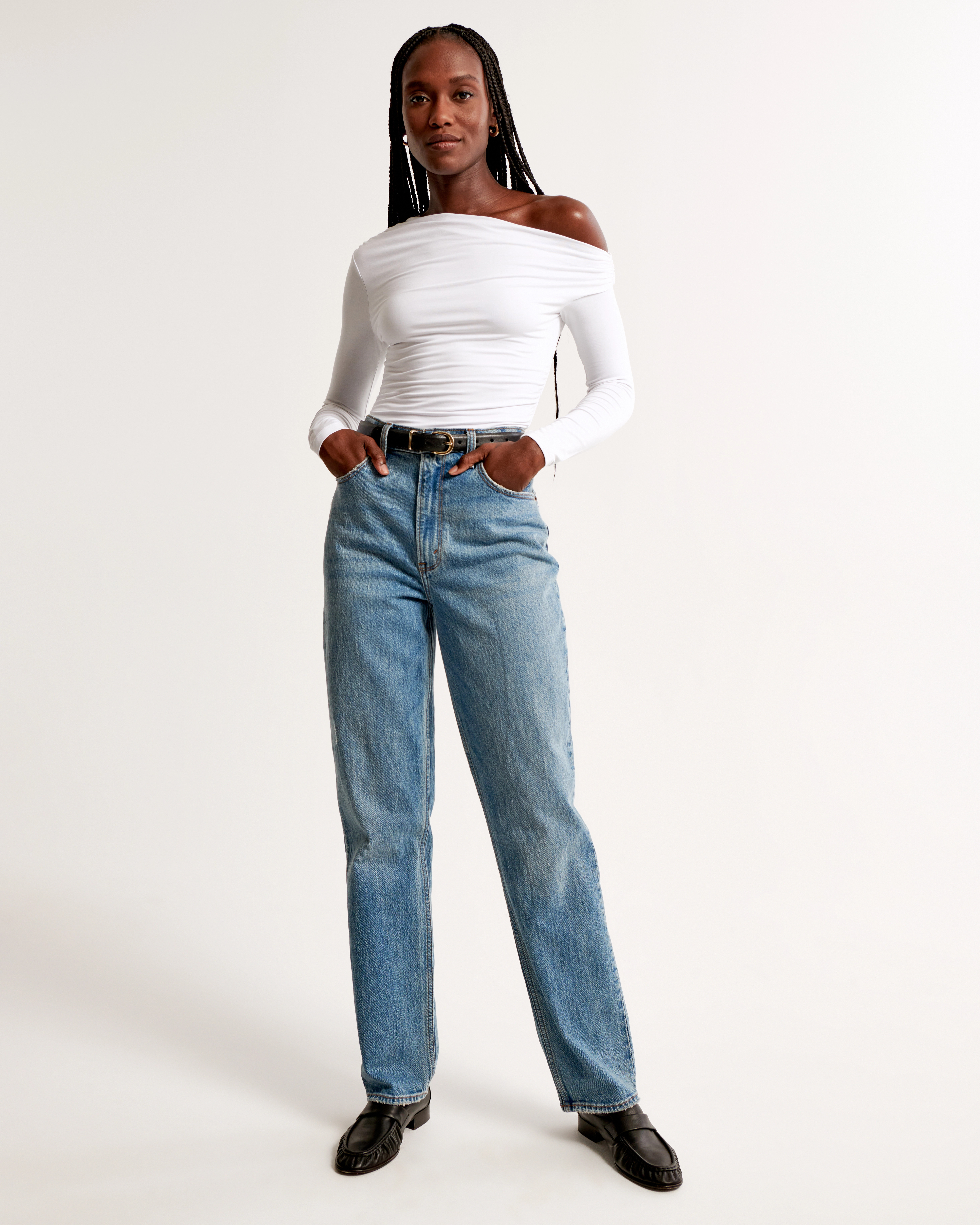 Ultra High Rise 90s Straight Jean | Abercrombie & Fitch (US)