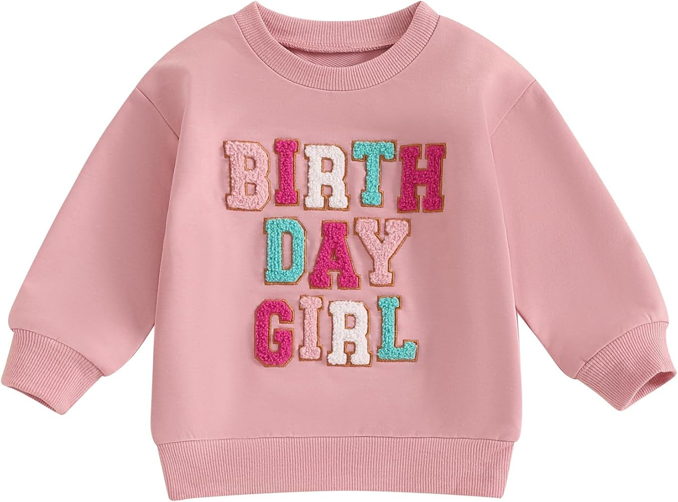 Toddler Fall Outfit Birthday Girl Print Sweatshirt Top Crewneck Pullovers Shirt Little Princess B... | Amazon (US)