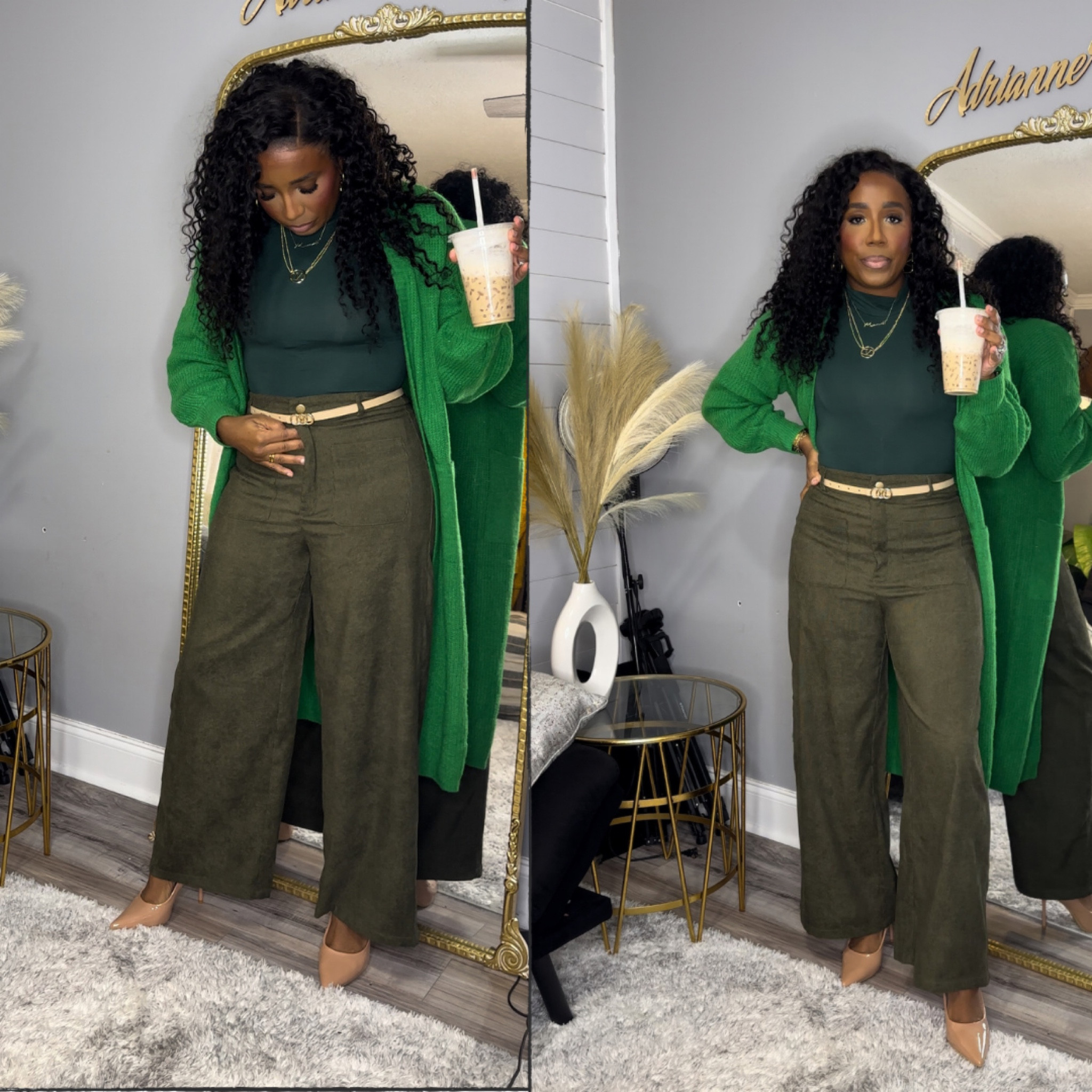 💚💚💚outfit of the day work fit monochromatic green fit 

#LTKstyletip #LTKover40 #LTKmidsize