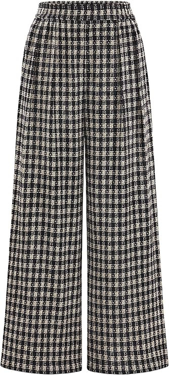 PRETTYGARDEN Casual Women's Pants 2026 Elastic Waist Palazzo Long Pajama Wide Leg Trousers Knit F... | Amazon (US)