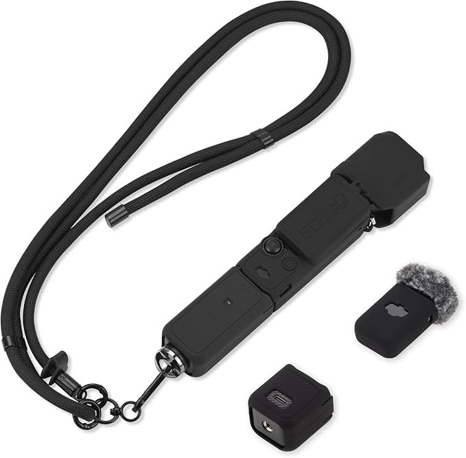 Pocket 3 Silicone Cover & Lanyard, Protective Case Crossbody Strap for DJI OSMO Pocket 3 Accessor... | Amazon (US)