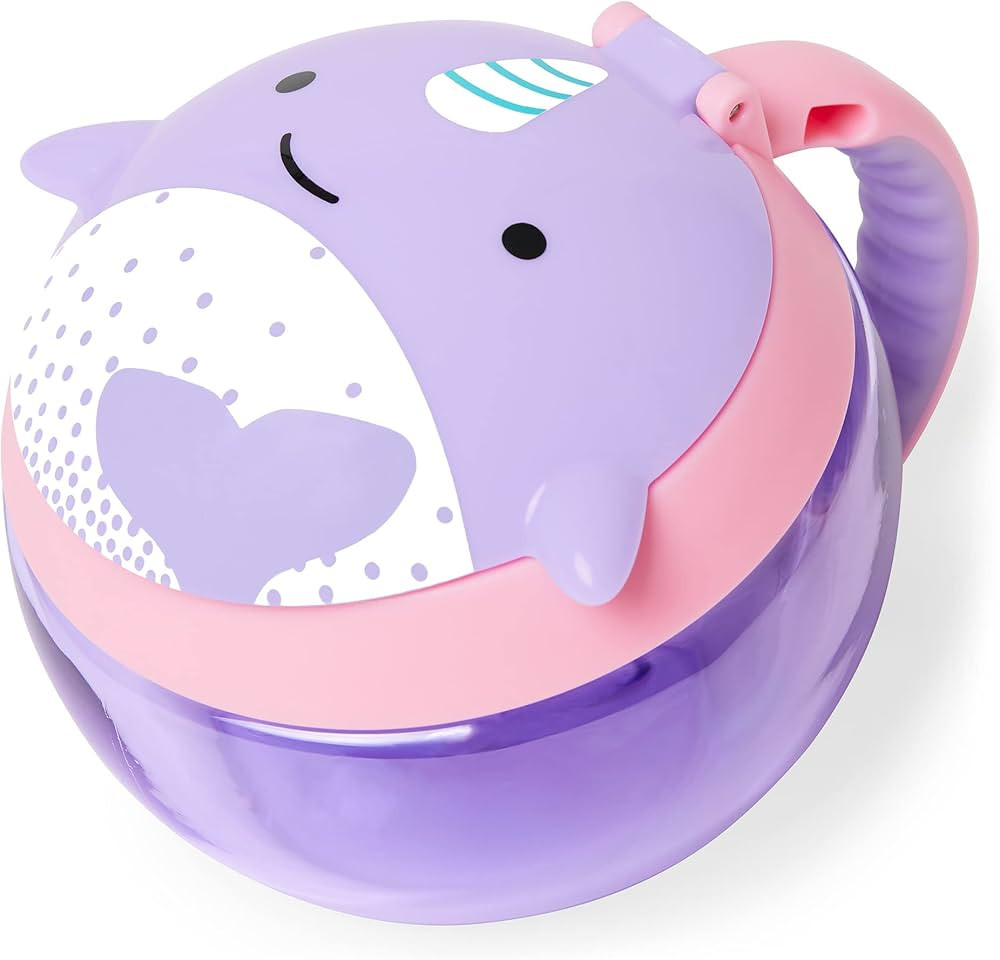 Skip Hop Baby Snack Container, Zoo Snack Cup, Narwhal | Amazon (US)