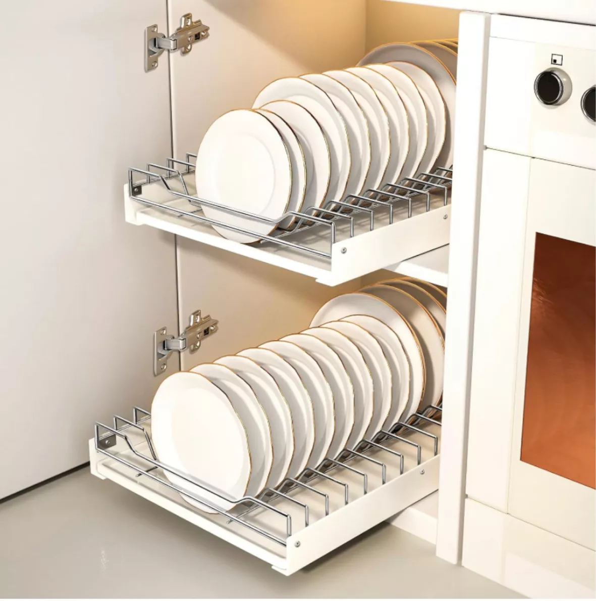  Pull Out Cabinet Organizer Fixed With Adhesive Nano