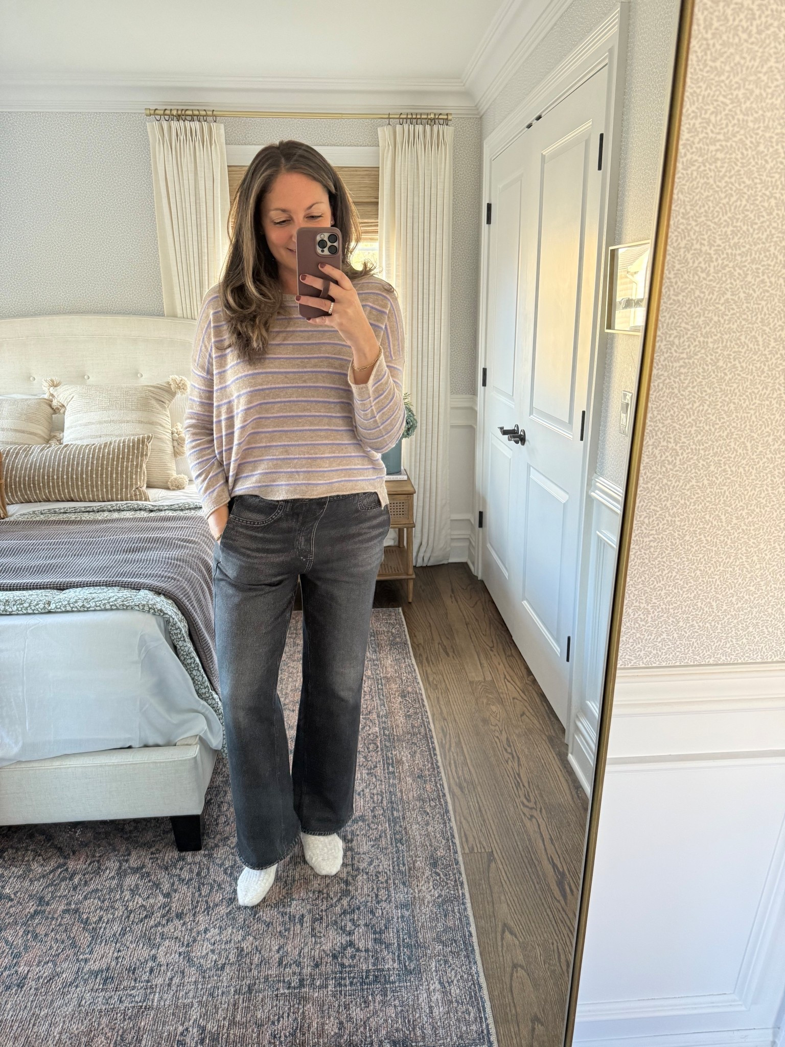 Really really love these Rag &amp; Bone Miramar fleece lined pants! SO warm and cozy — perfect for winter. Size down one size! Also linking a few cashmere sweaters that I’ve been wearing on repeat 🙌🏻  

#LTKGiftGuide #LTKootd #LTKmomlife