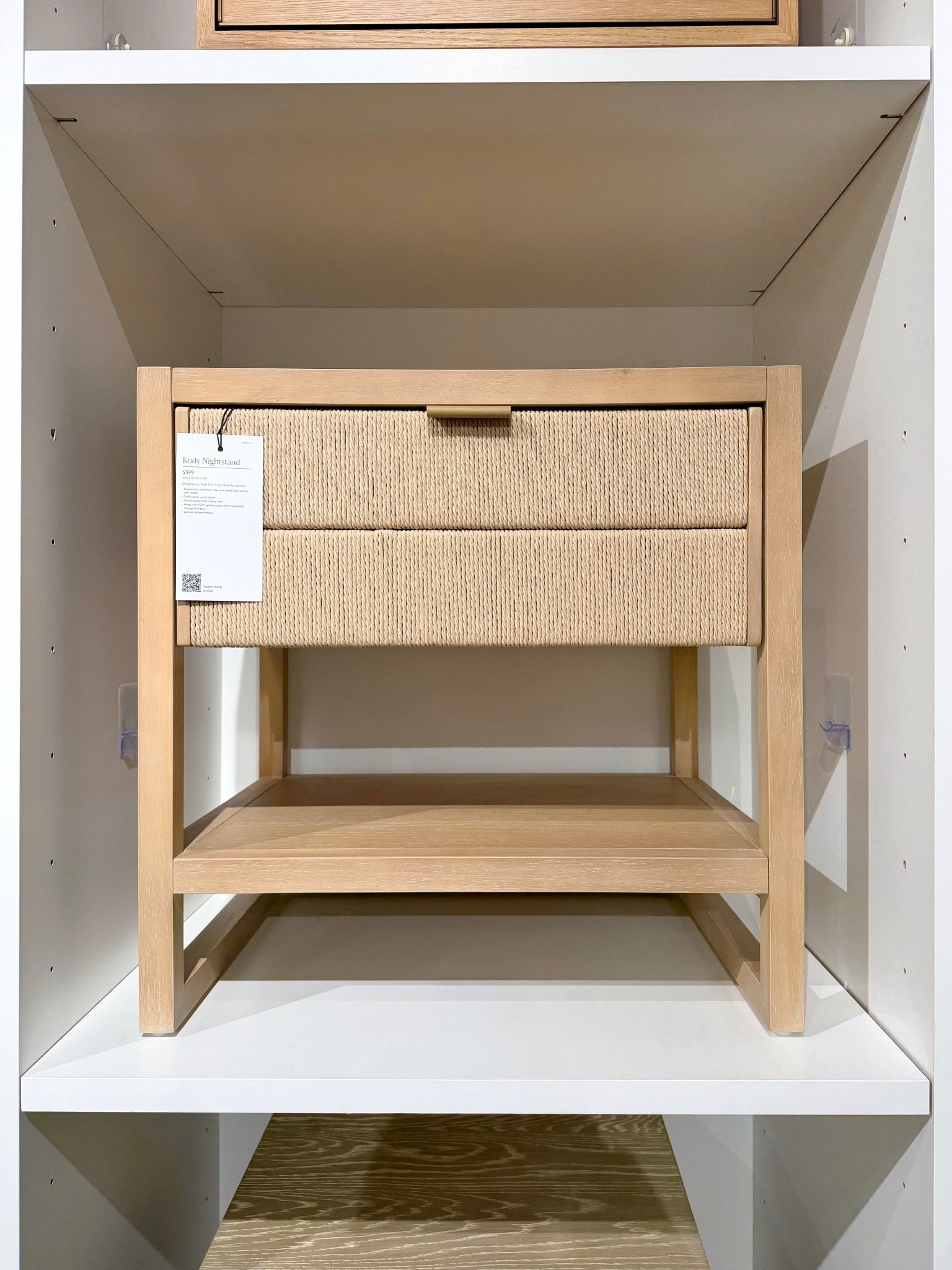 Fresh bedroom find! 🫶🏻 The Kody Wood & Paper Cord Nightstand from West Elm has that effortless coastal-modern charm I love. 🤍 The woven paper cord drawer front adds subtle texture, while the light wood frame keeps everything feeling airy and natural. ✨ It’s the perfect blend of function and style with a drawer to tuck things away and an open shelf for books or decor. Such a beautiful, relaxed piece to warm up a bedroom. 🙌🏻 Linked this nightstand and similar woven styles to shop! 💫 #WestElm #Nightstand #BedroomFurniture

#LTKSaleAlert #LTKHome #LTKSpringSale