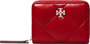 Small Kira Diamond Quilted Leather Zip Wallet | Nordstrom