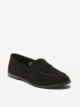 Faux-Suede Penny Loafer Shoes for Women | Old Navy (US)