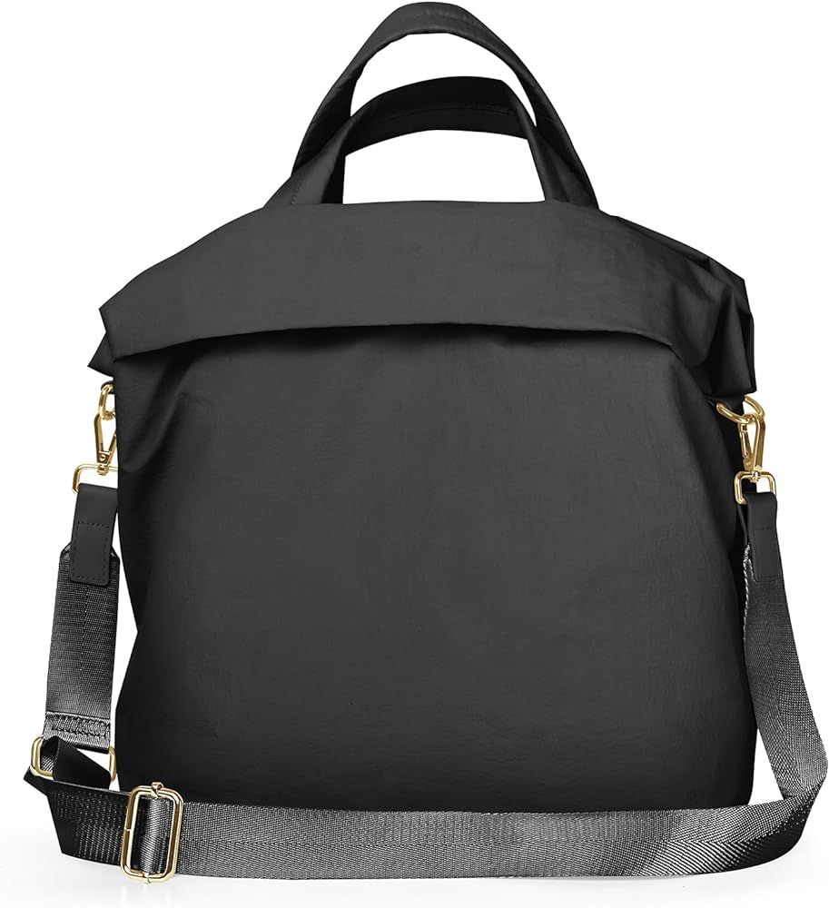 ilyswee Crossbody Tote Bag for Women, On My Level Bag, Removable Strap Multi Pockets Nylon Hobo b... | Amazon (US)
