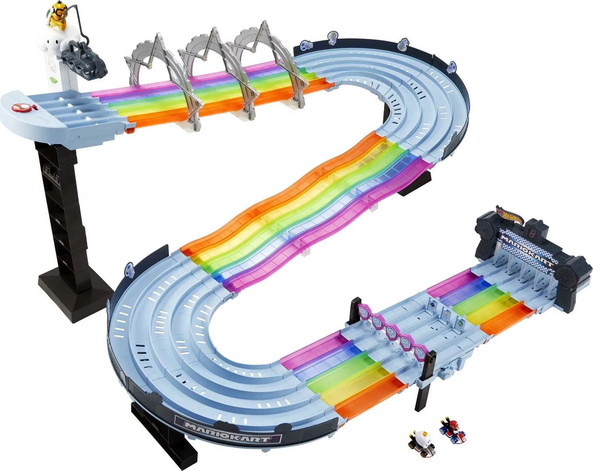 Hot Wheels Mario Kart Rainbow Road Raceway Set with 2 1:64 Scale Vehicles - Walmart.com | Walmart (US)