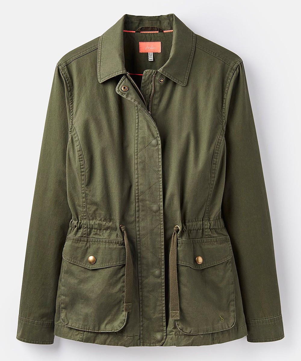 Joules Women's Non-Denim Casual Jackets DARKGREEN - Dark Green Military Jacket - Women | Zulily