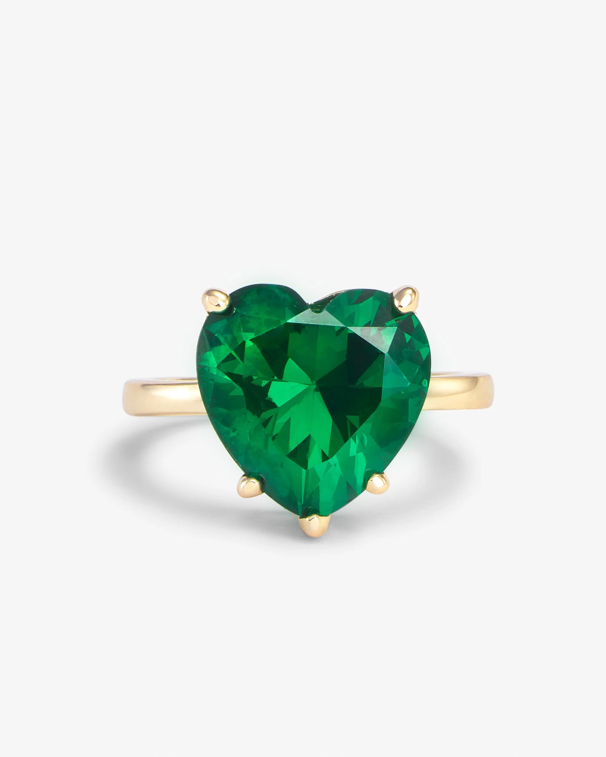 The Allison Emerald Heart Ring | Melinda Maria