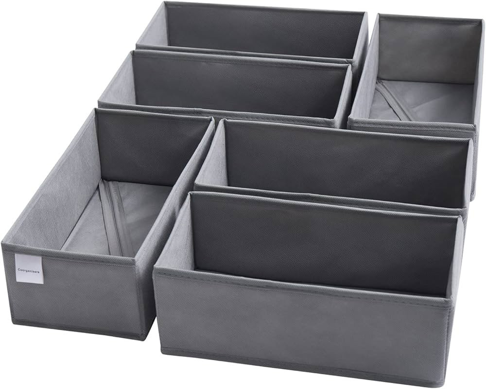 Coorganisers 6 Packs Dresser Organizers,Drawer Organizers for Clothing,Baby Organizers and Storag... | Amazon (US)