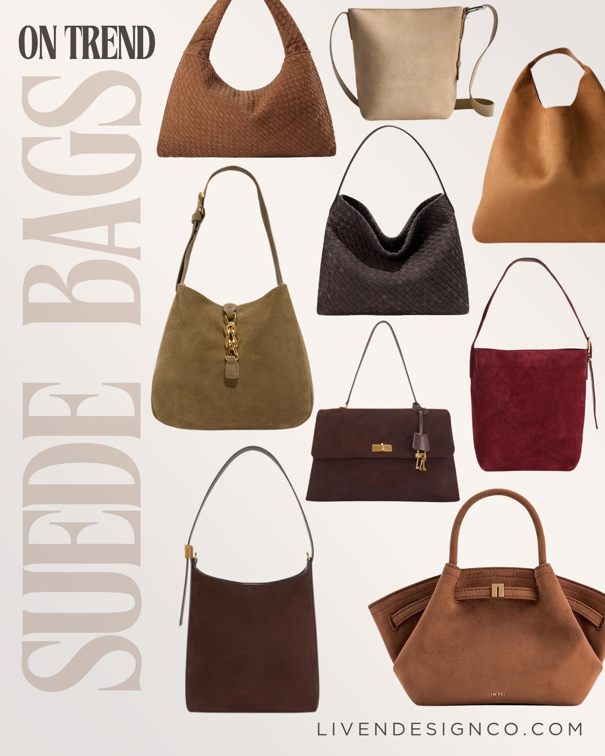 Suede handbag. Fall style. Fall bag. Bucket bag. Woven suede handbag. Slouch suede tote bag. Amazon handbag. Burgundy bag. Olive green bag. Satchel. Shoulder bag. 

#LTKSeasonal #LTKStyleTip #LTKItBag
