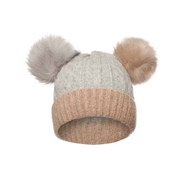 Emmalise Women's Double Pom Pom Beanie Warm Winter Knit Hat Cute Animal Look | Walmart (US)