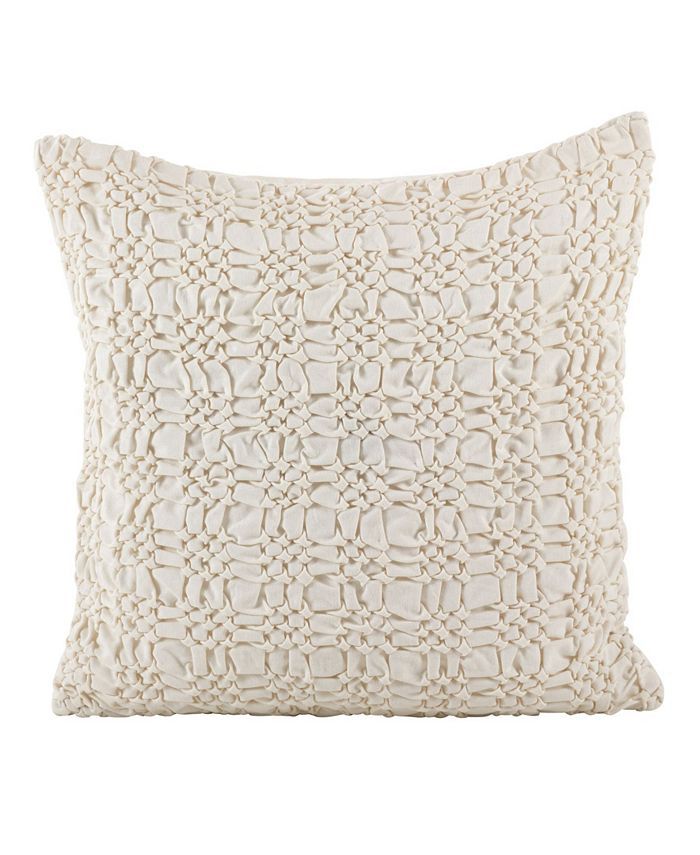 Saro Lifestyle Smocked Decorative Pillow, 20 | Macys (US)