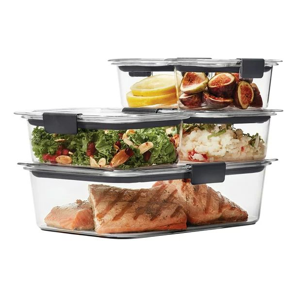 Rubbermaid Brilliance Food Storage Containers, 10-Piece Set | Walmart (US)