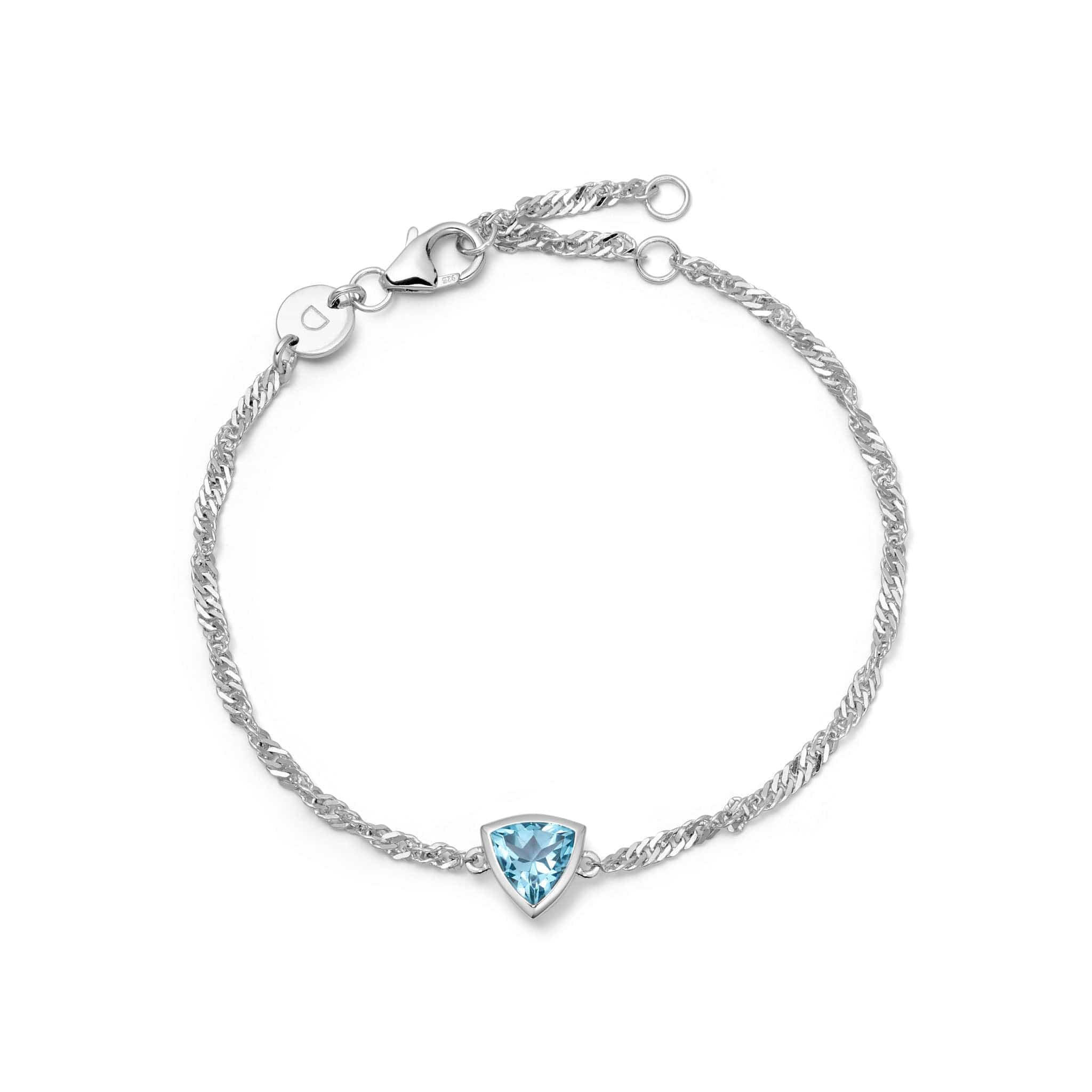 Birthstone Charm Bracelet Sterling Silver | Daisy London Jewellery