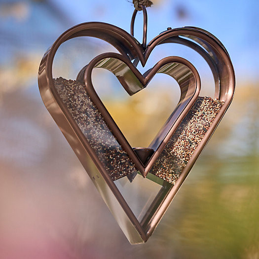 Copper Heart Bird Feeder | Terrain