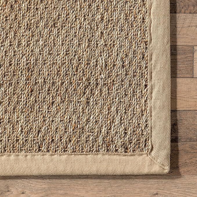 nuLOOM Elijah Farmhouse Seagrass Area Rug, 5x8, Beige | Amazon (US)