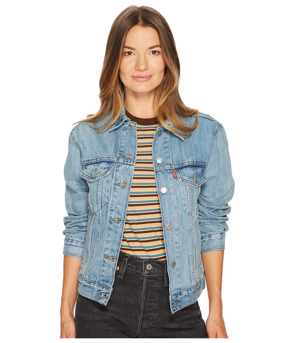 Levi's(r) Premium - Premium Ex Boyfriend Trucker (Dream of Life) Women's Coat | Zappos