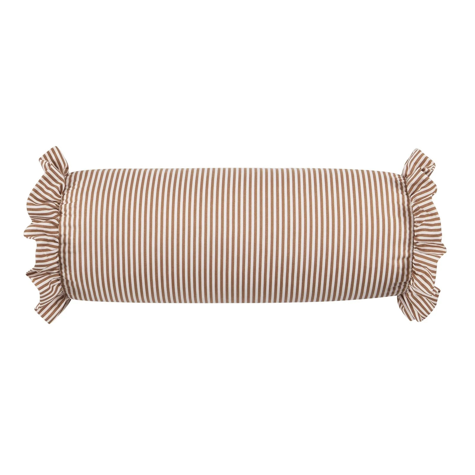 Yhmxh Striped Bolster Pillow With Ruffled Edges Soft Cylindrical Neck Roll Pillow For Bed Sofa De... | Walmart (CA)